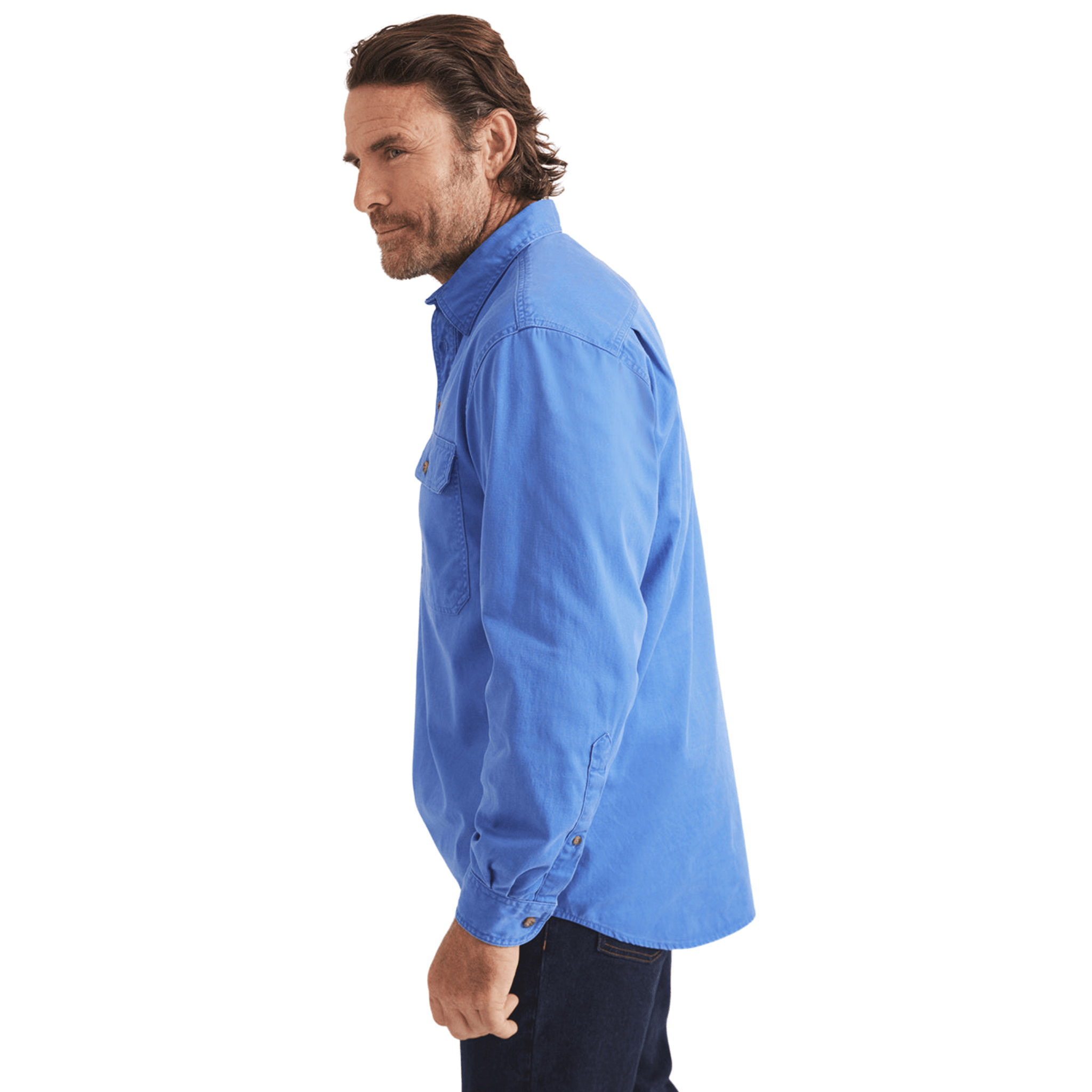 Men's half button outlet down shirt