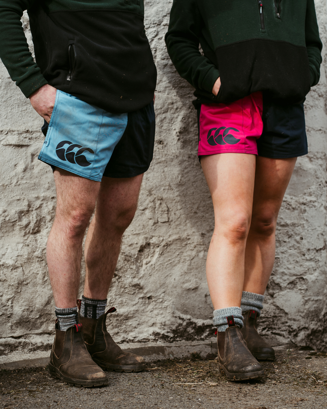 Cronulla Navy and Pink Navy Canterbury Shorts