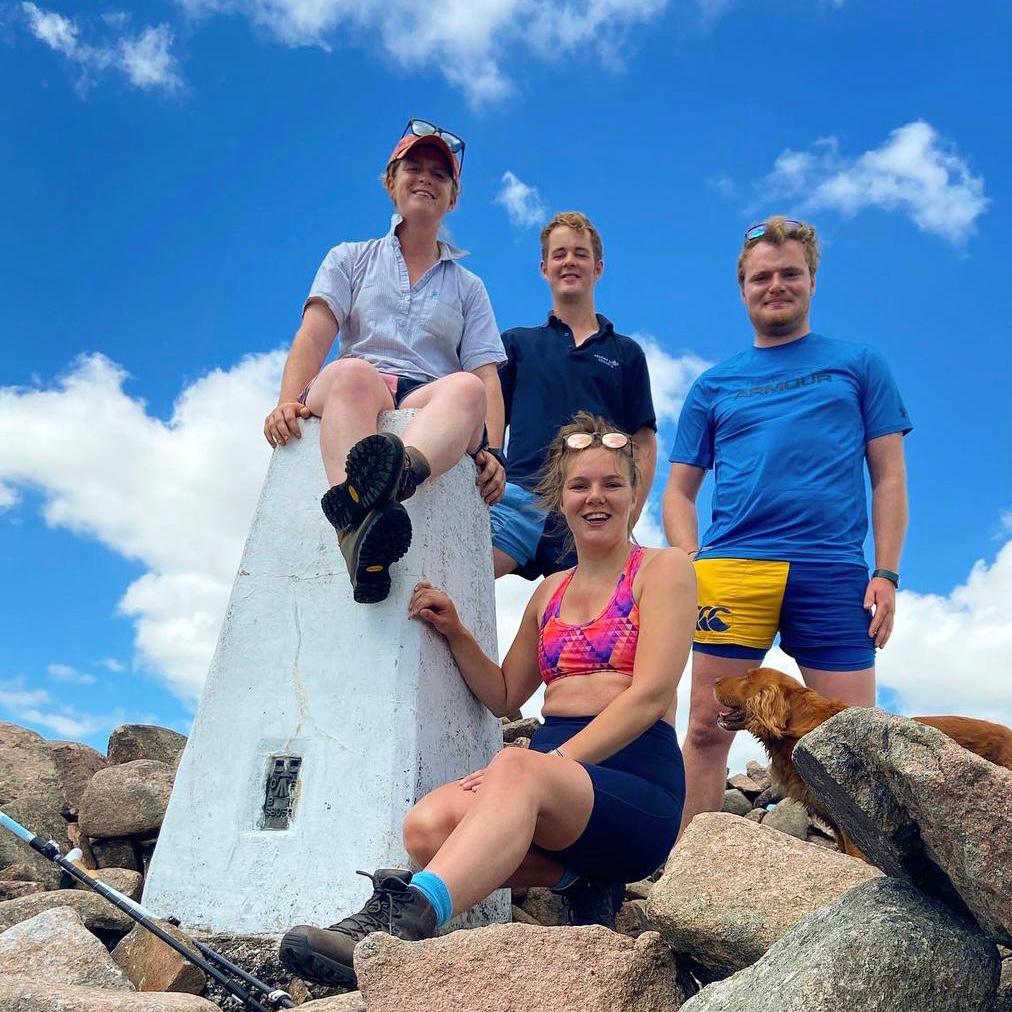 Four people wearing Canterbury Clothing New Zealand shorts