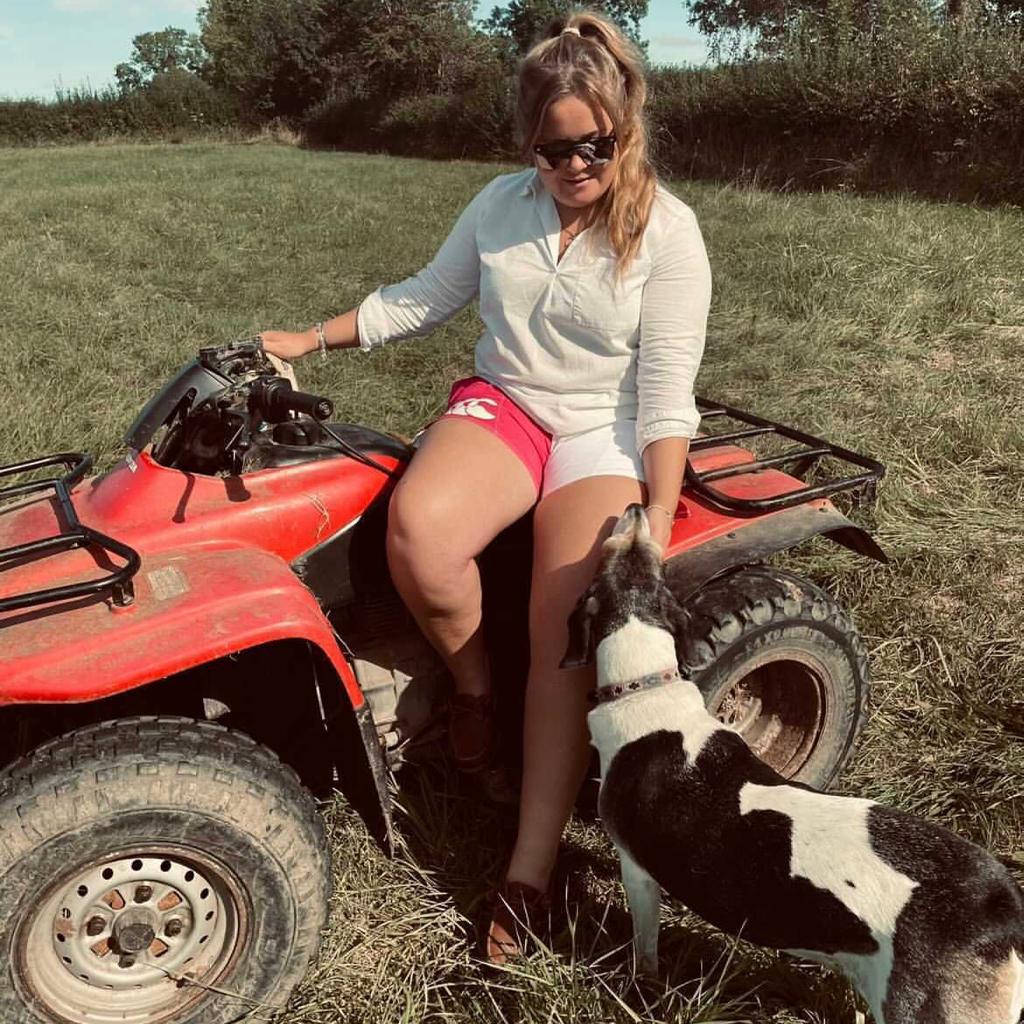 Woman wearing Canterbury clothing for farmers