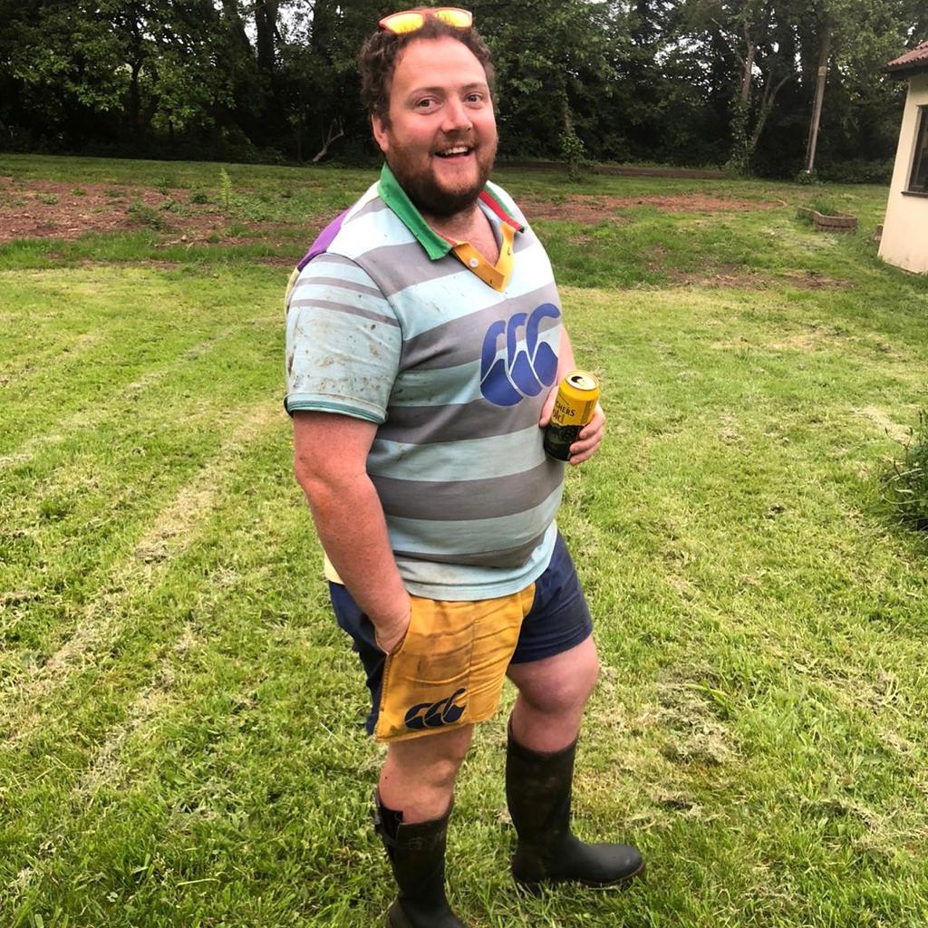 Man wearing Canterbury clothing for farmers and