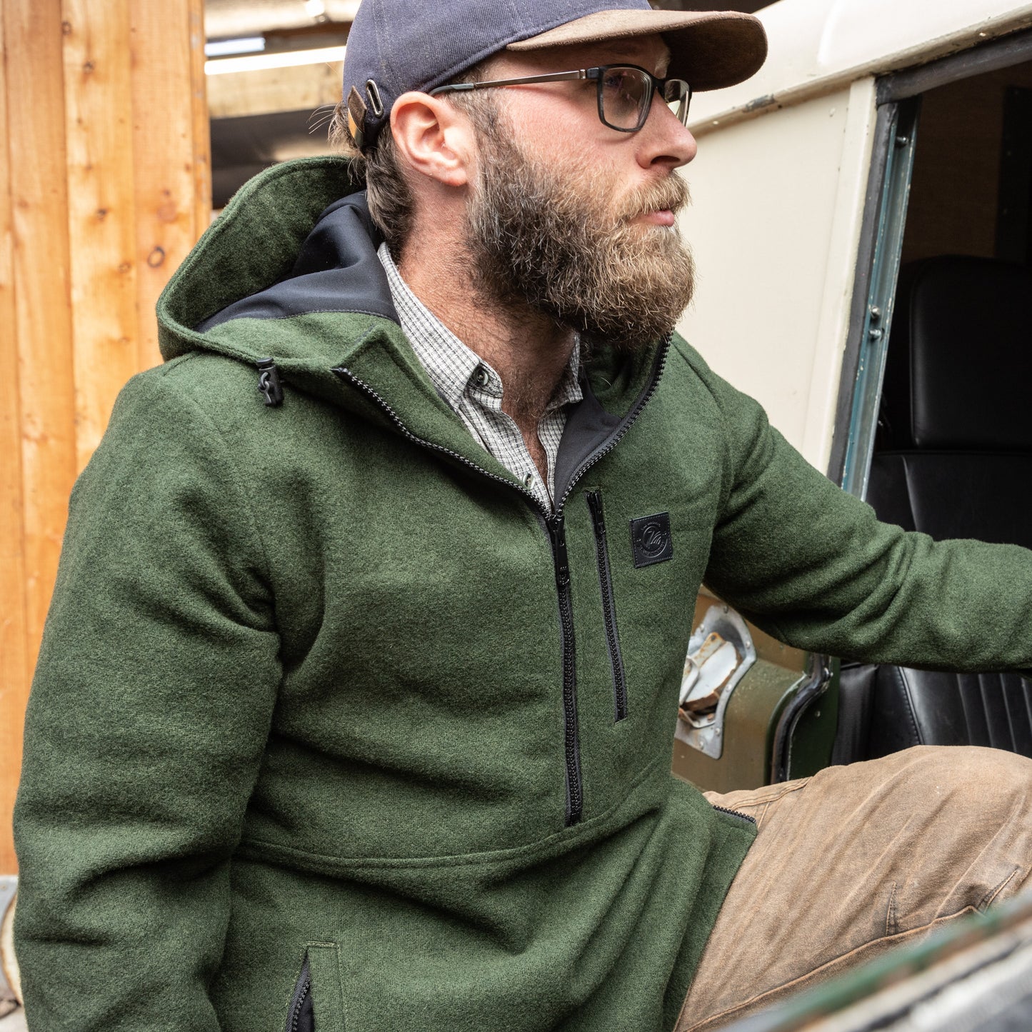 Man wearing our farm clothing brands