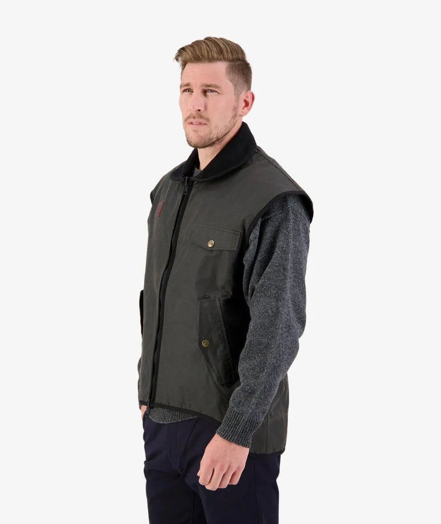 Oilskin vest top