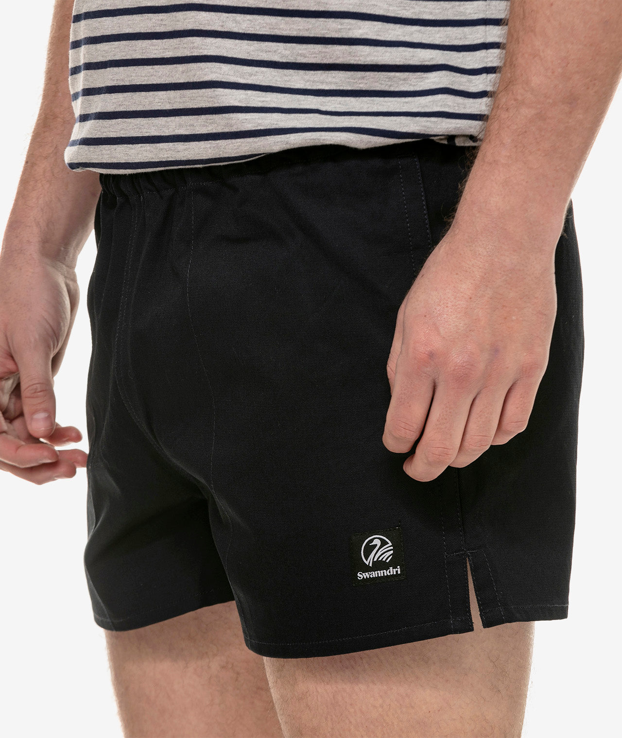 Swanndri clothes as seen from the side view