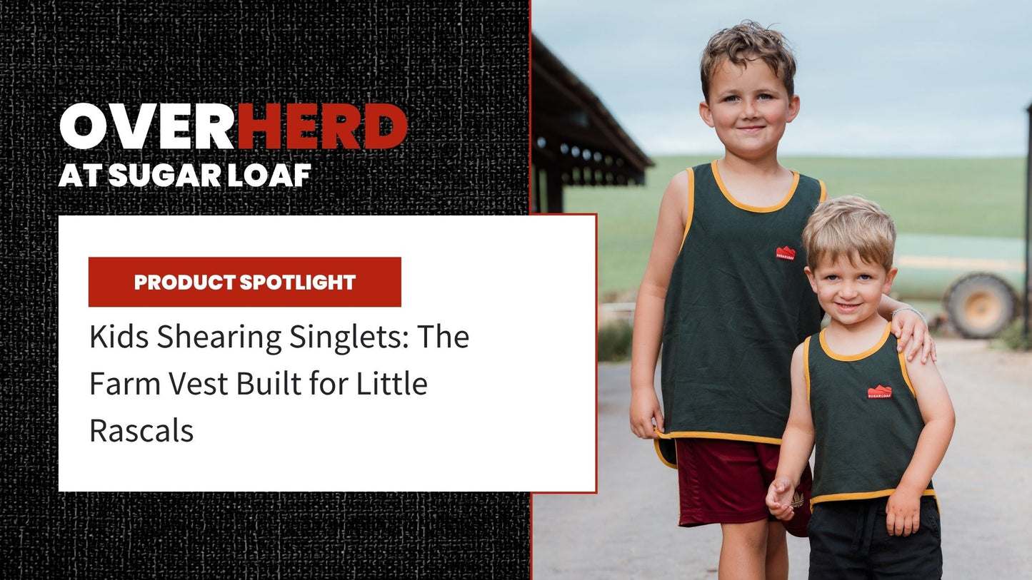 Kids Shearing Singlets: The Farm Vest Built for Little Rascals