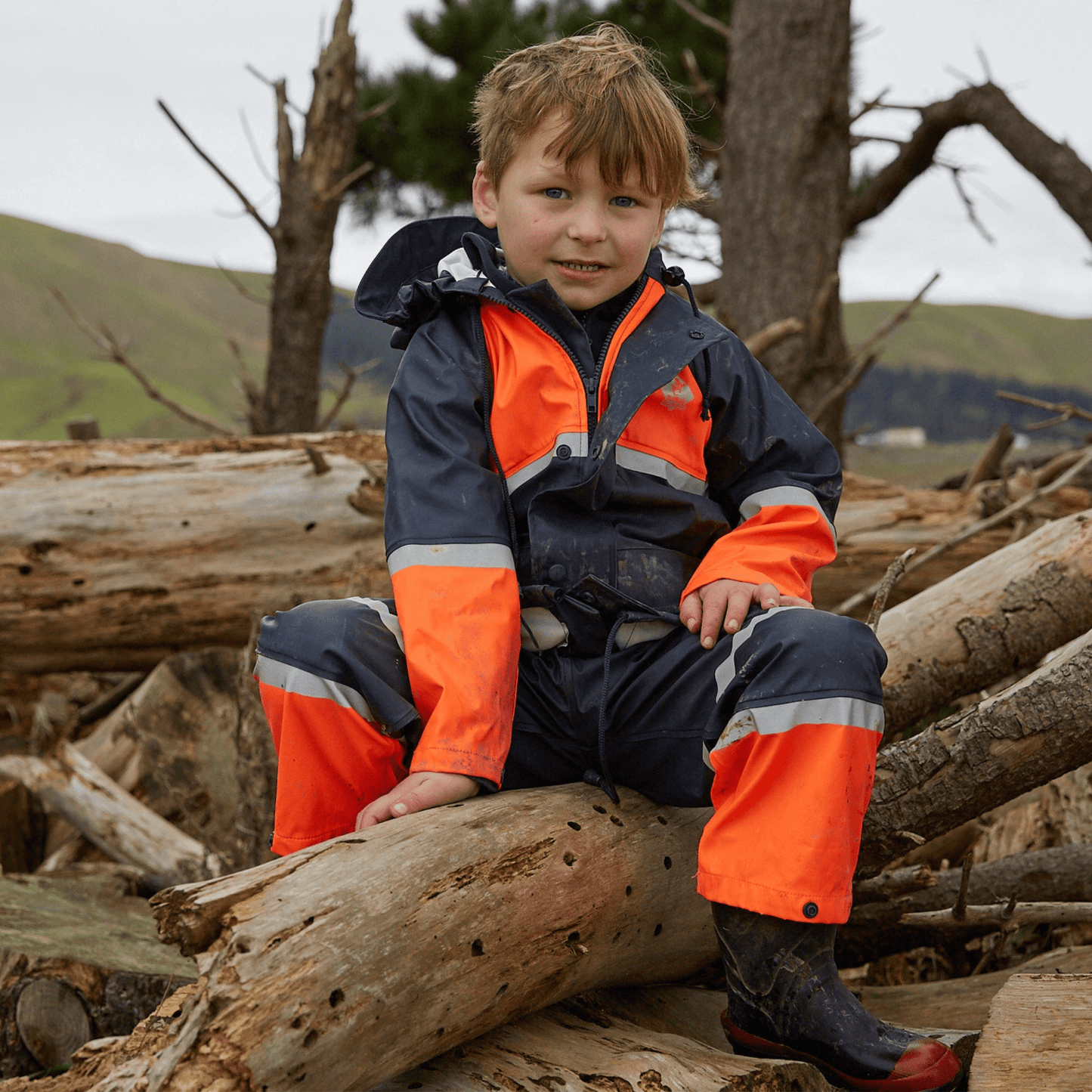 
                  
                    Betacraft Kids Tuffbak Parka - Navy/Orange
                  
                