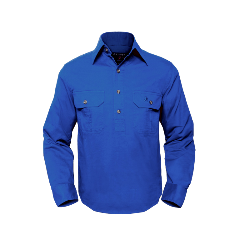 Brumby Workwear Shirt Australia in Cobalt