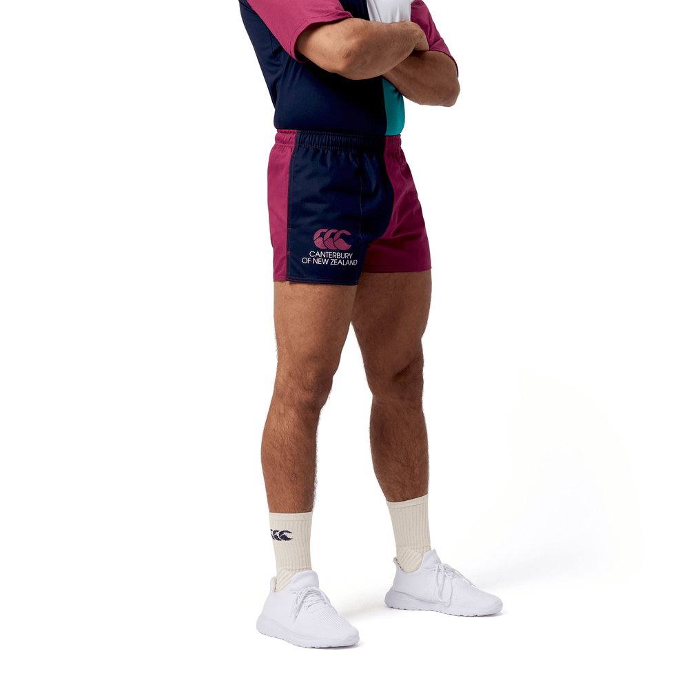 
                  
                    Canterbury Lions Limited Edition Harlequin Shorts (Unisex) - Burgundy/Navy
                  
                