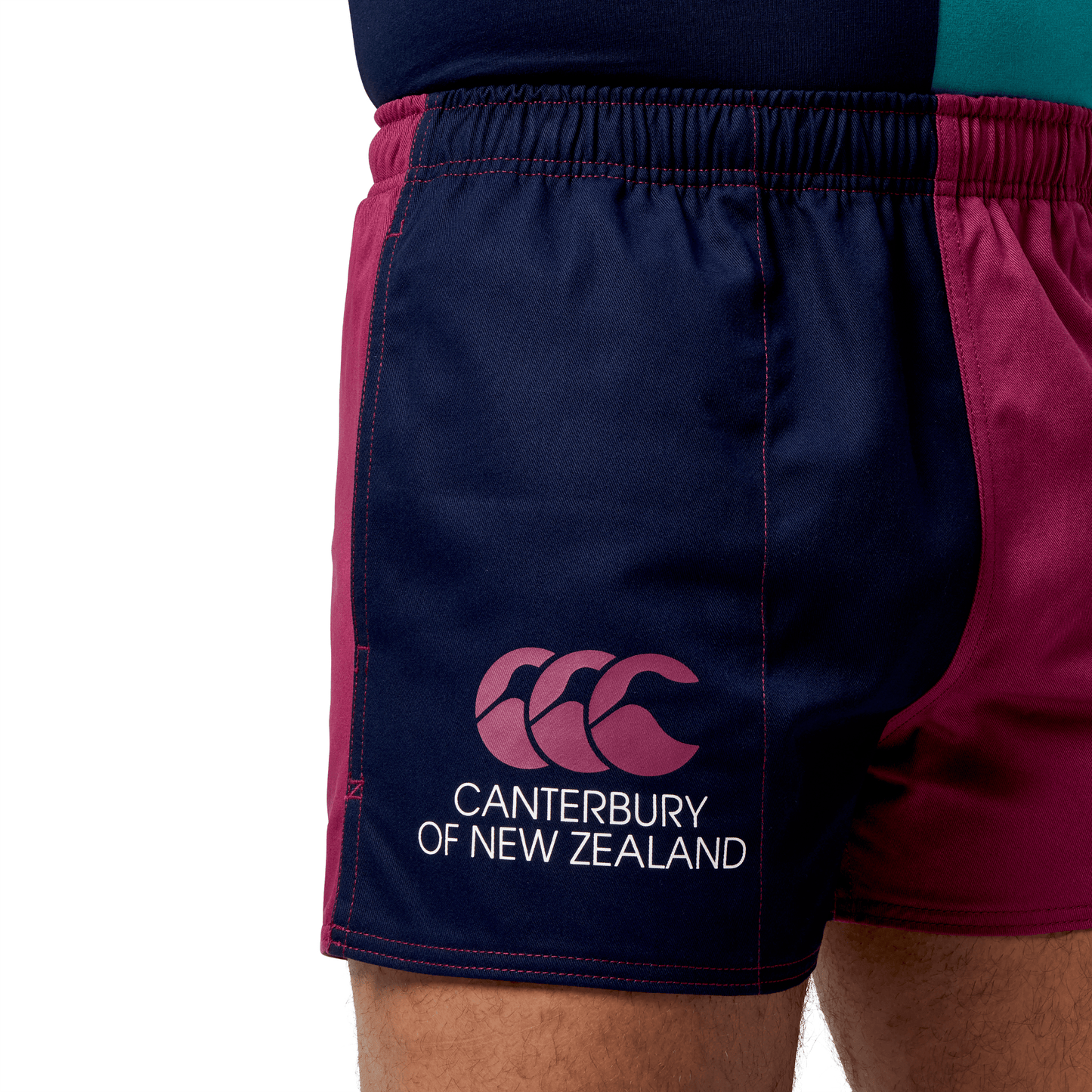 Canterbury Lions Limited Edition Harlequin Shorts (Unisex) - Burgundy/Navy