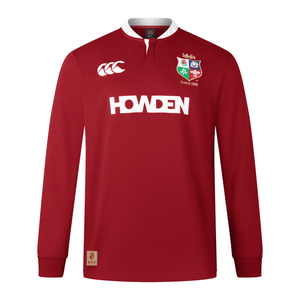 Canterbury British & Irish Lions Long Sleeve Classic Rugby Jersey - Red