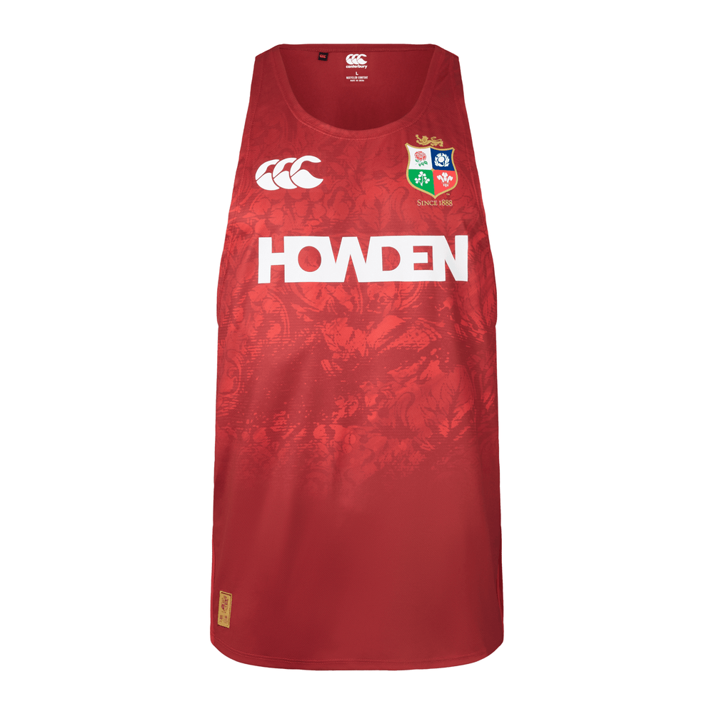 Canterbury British & Irish Lions Poly Singlet (Unisex) - Red Dahlia