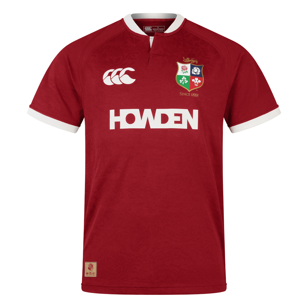 Canterbury British & Irish Lions Replica Rugby Jersey - Red Dahlia