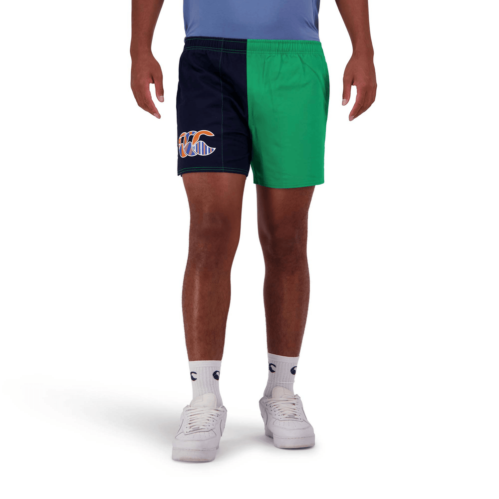 Canterbury Limited-Edition Harlequin Uglies Shorts (Unisex) - Navy/Green (Extra Long 5