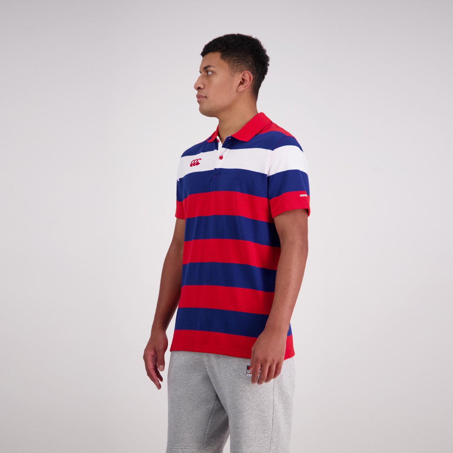
                  
                    Canterbury Rugby Polo Jersey (Unisex) - Formula One Red & Blue
                  
                