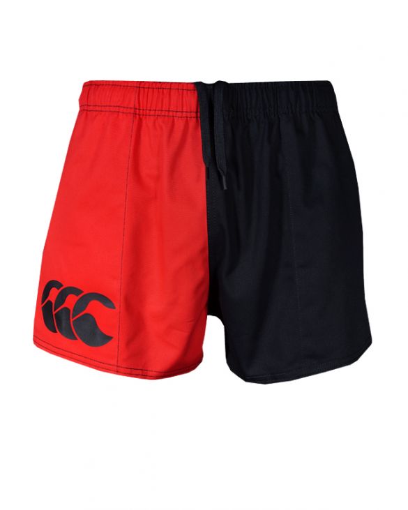 Canterbury Kids Harlequin Shorts (Unisex) - Scarlet/Black