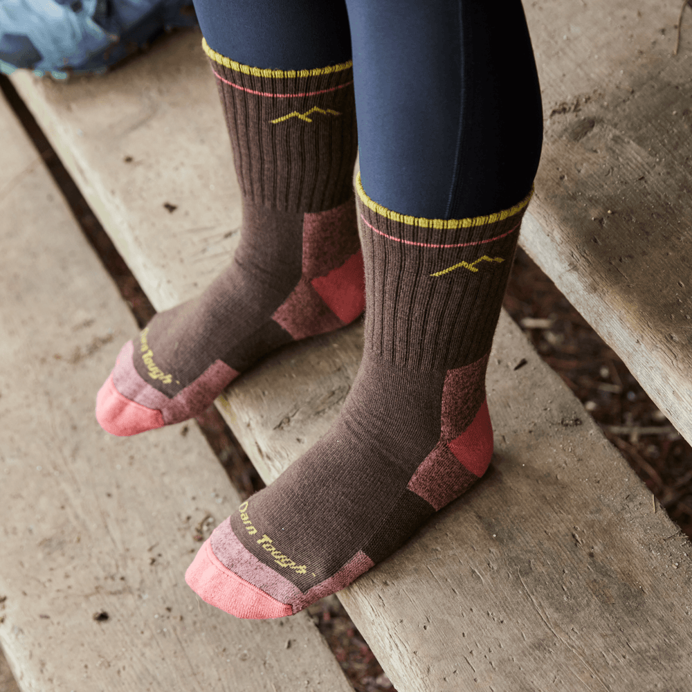 Darn Tough Women's Hiker Micro Crew Midweight with Cushion Socks - Earth