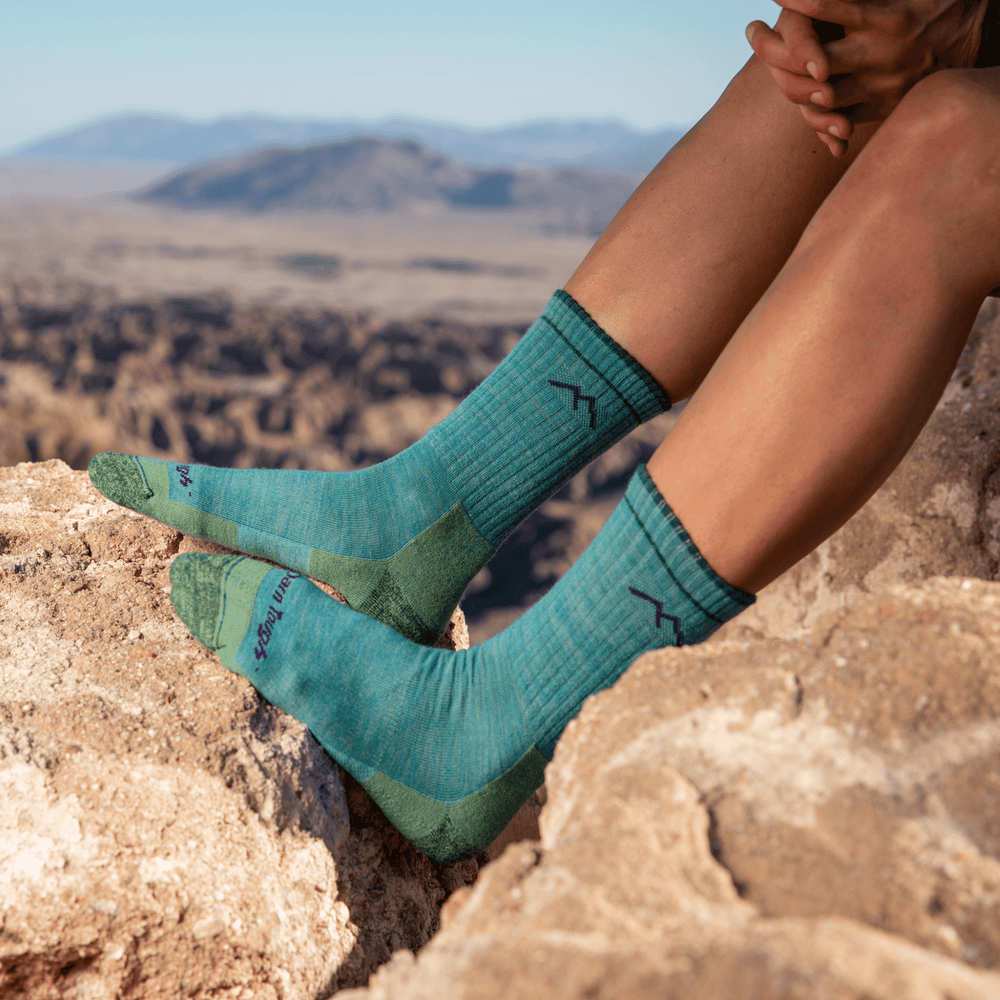 
                  
                    Darn Tough Women's Hiker Micro Crew Midweight with Cushion Socks - Aqua Heather
                  
                