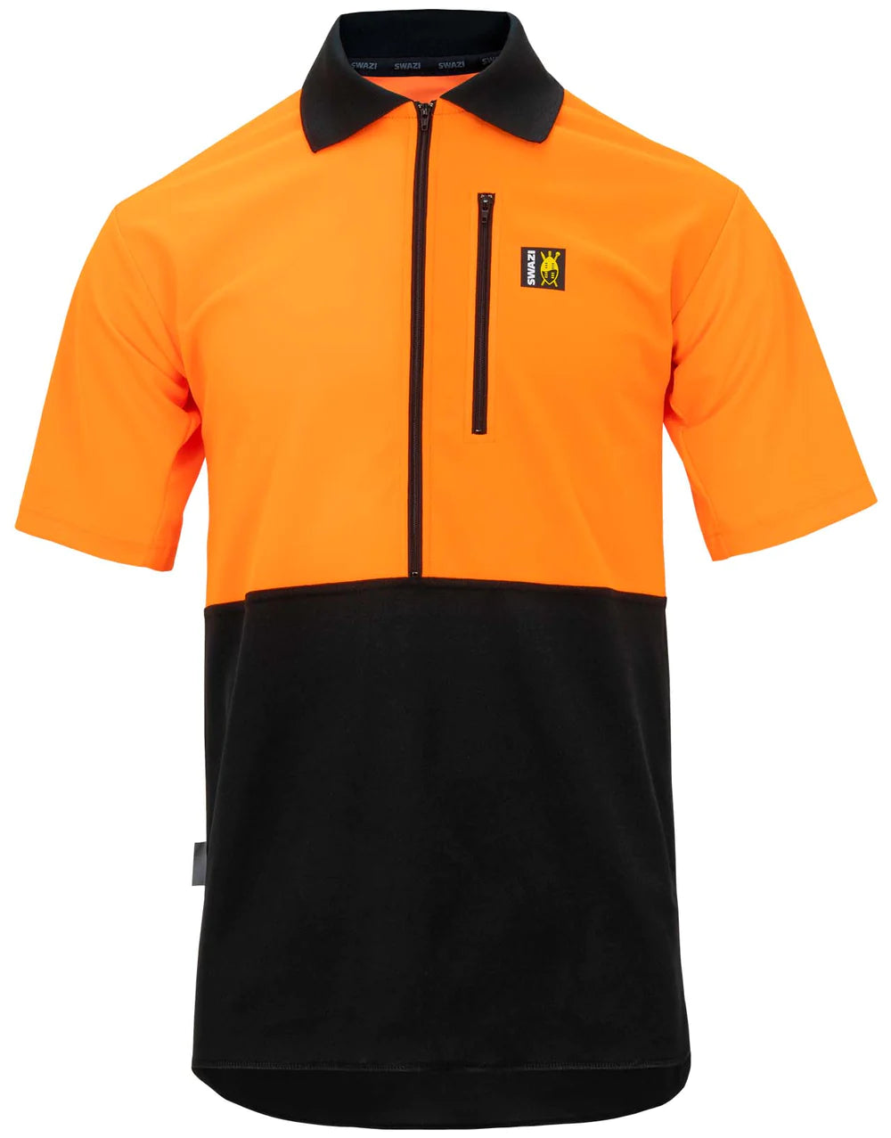 Swazi The HI-VIS Climb-Max Short Sleeve Shirt - Blaze/Black