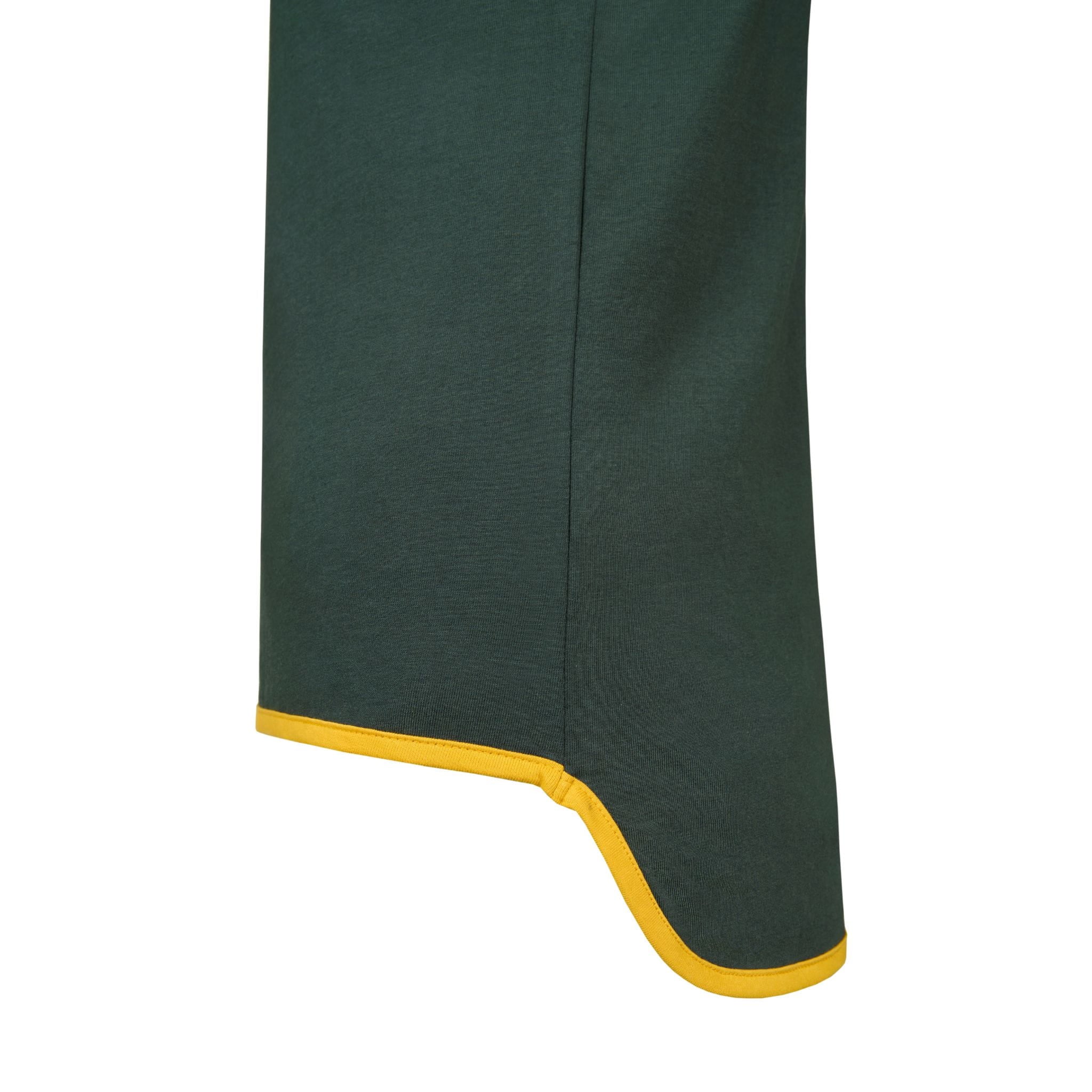 
                    
                      Side view showing the long tail cut and extended coverage of Sugar Loaf kids singlet.
                    
                  
