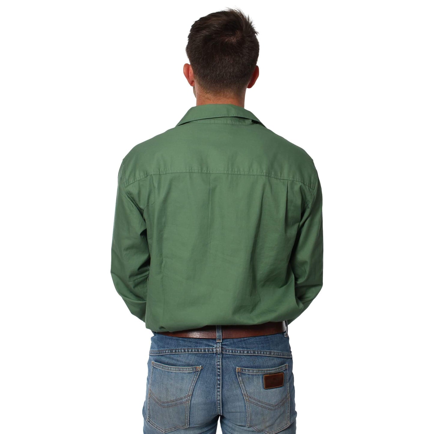 
                  
                    Ringers Western - Mens King River Work Shirt - Cactus Green
                  
                