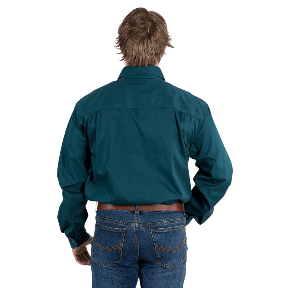 
                  
                    Ringers Western - Mens King River Work Shirt - Groundsheet Green
                  
                