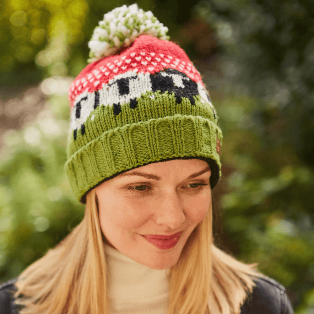 
                  
                    Pachamama Black Sheep Roll Back Bobble Beanie
                  
                