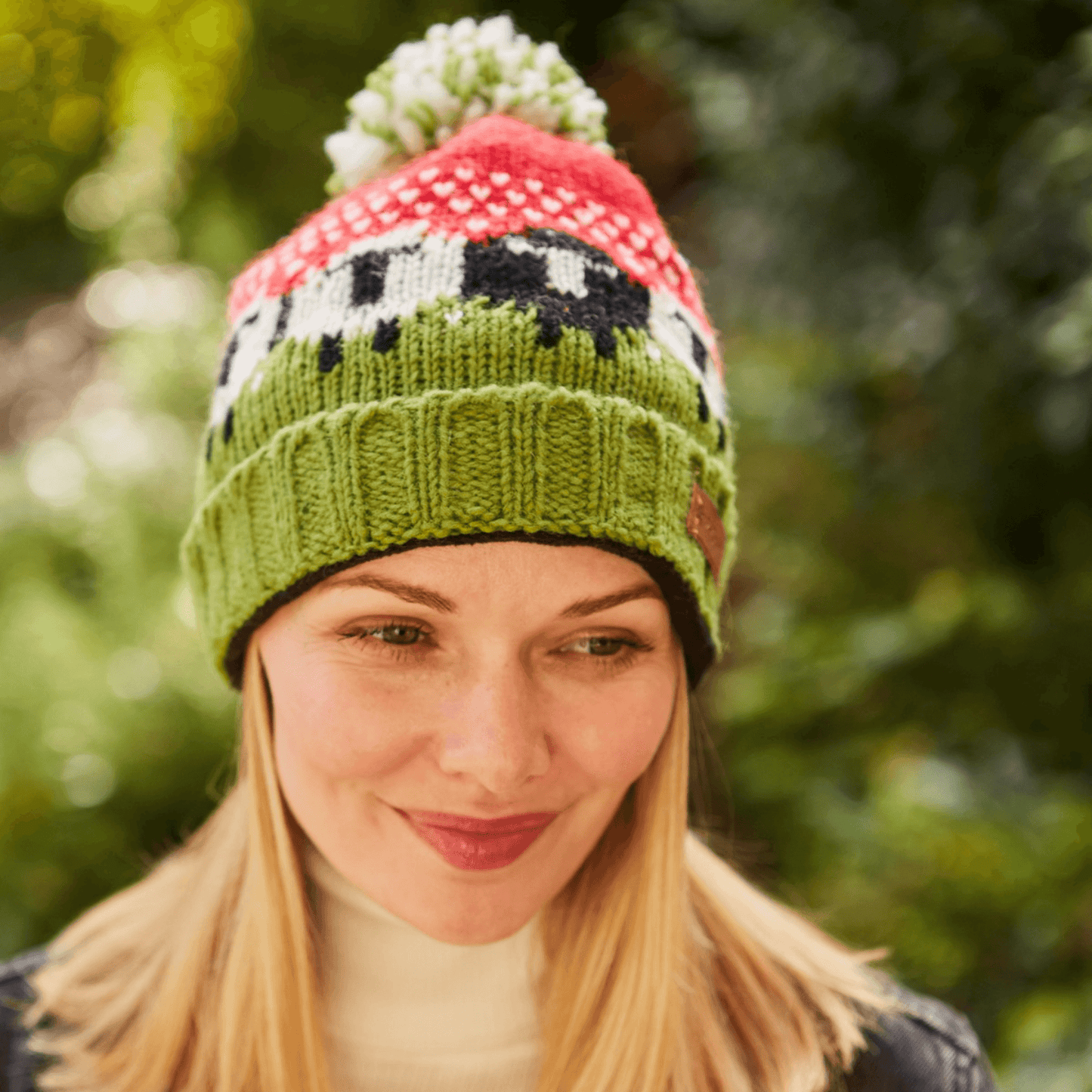 
                  
                    Pachamama Black Sheep Roll Back Bobble Beanie
                  
                