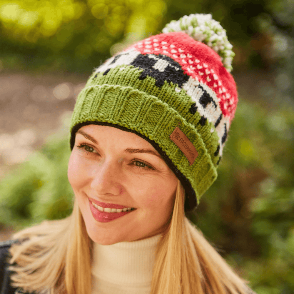 
                  
                    Pachamama Black Sheep Roll Back Bobble Beanie
                  
                