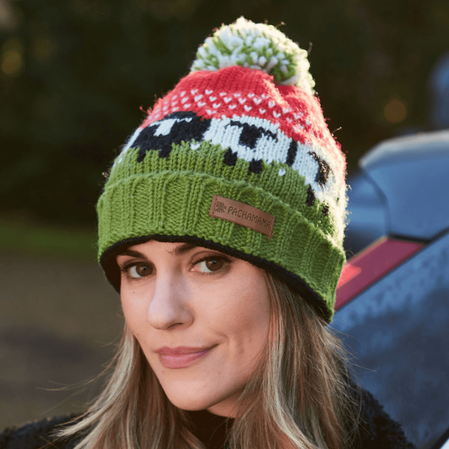 
                  
                    Pachamama Black Sheep Roll Back Bobble Beanie
                  
                