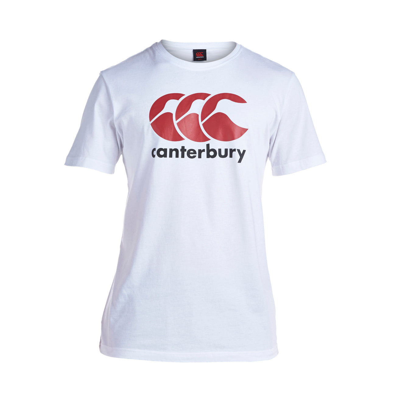 White Canterbury rugby tops with logo product image 