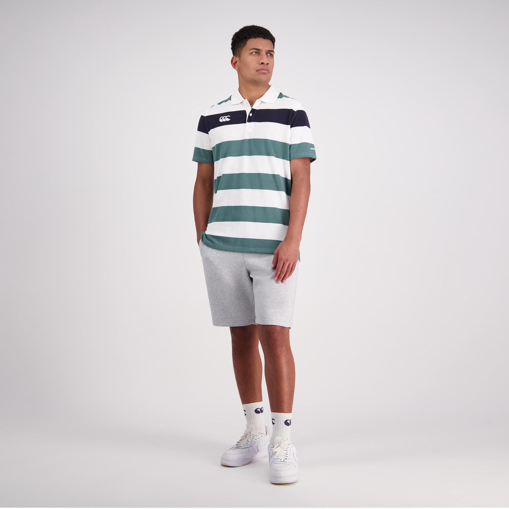 
                  
                    Canterbury Rugby Polo Jersey (Unisex) - Bright White & Green
                  
                