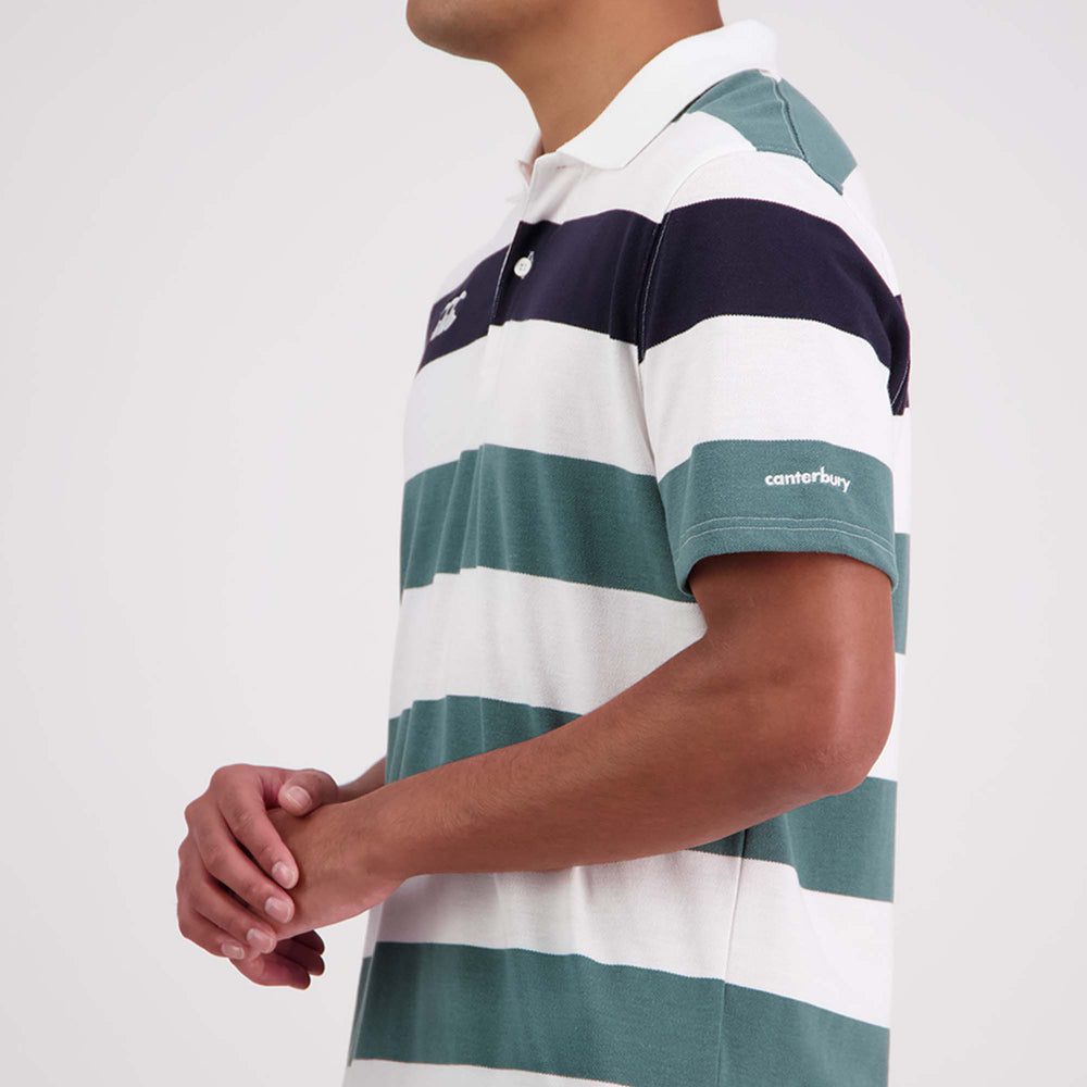 
                  
                    Canterbury Rugby Polo Jersey (Unisex) - Bright White & Green
                  
                