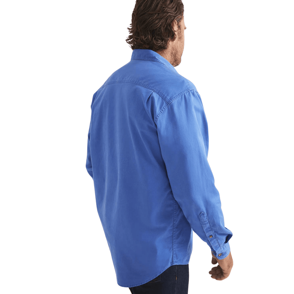 
                  
                    RB Sellars Men's Burton Half Button Heavy Weight Work Shirt - Blue
                  
                