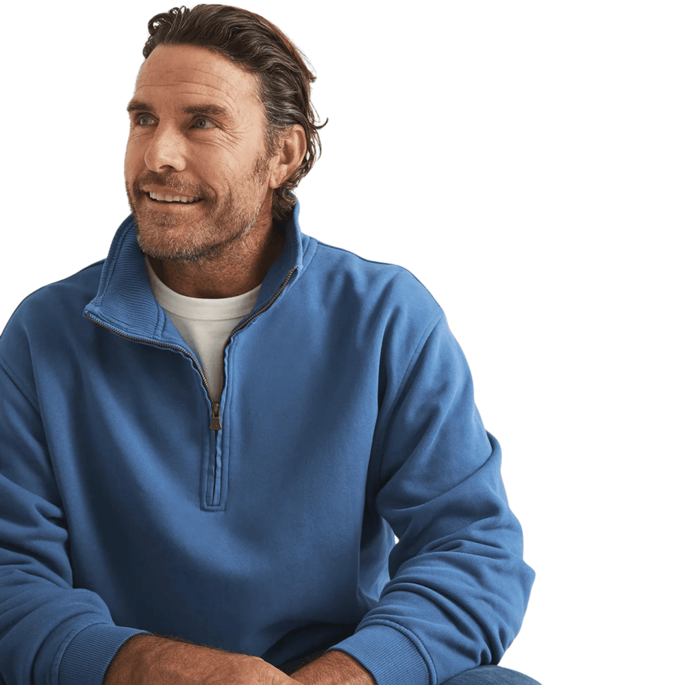 
                  
                    RB Sellars Trentham Half Zip Jumper (Unisex) - Ocean Blue
                  
                