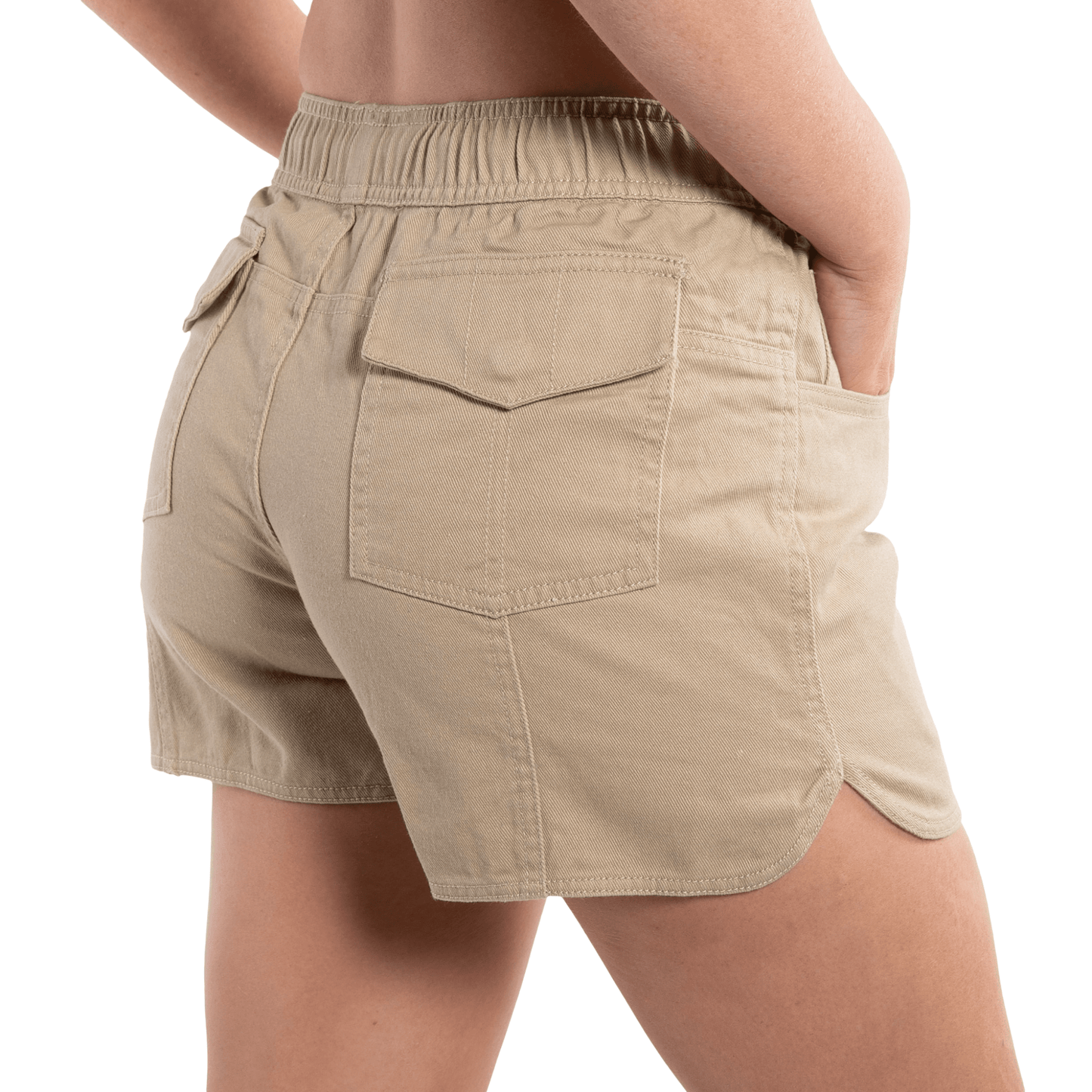 
                  
                    Ringers Western Women's Tora Heavy Weight Rugger Shorts - Camel/Dark Navy
                  
                