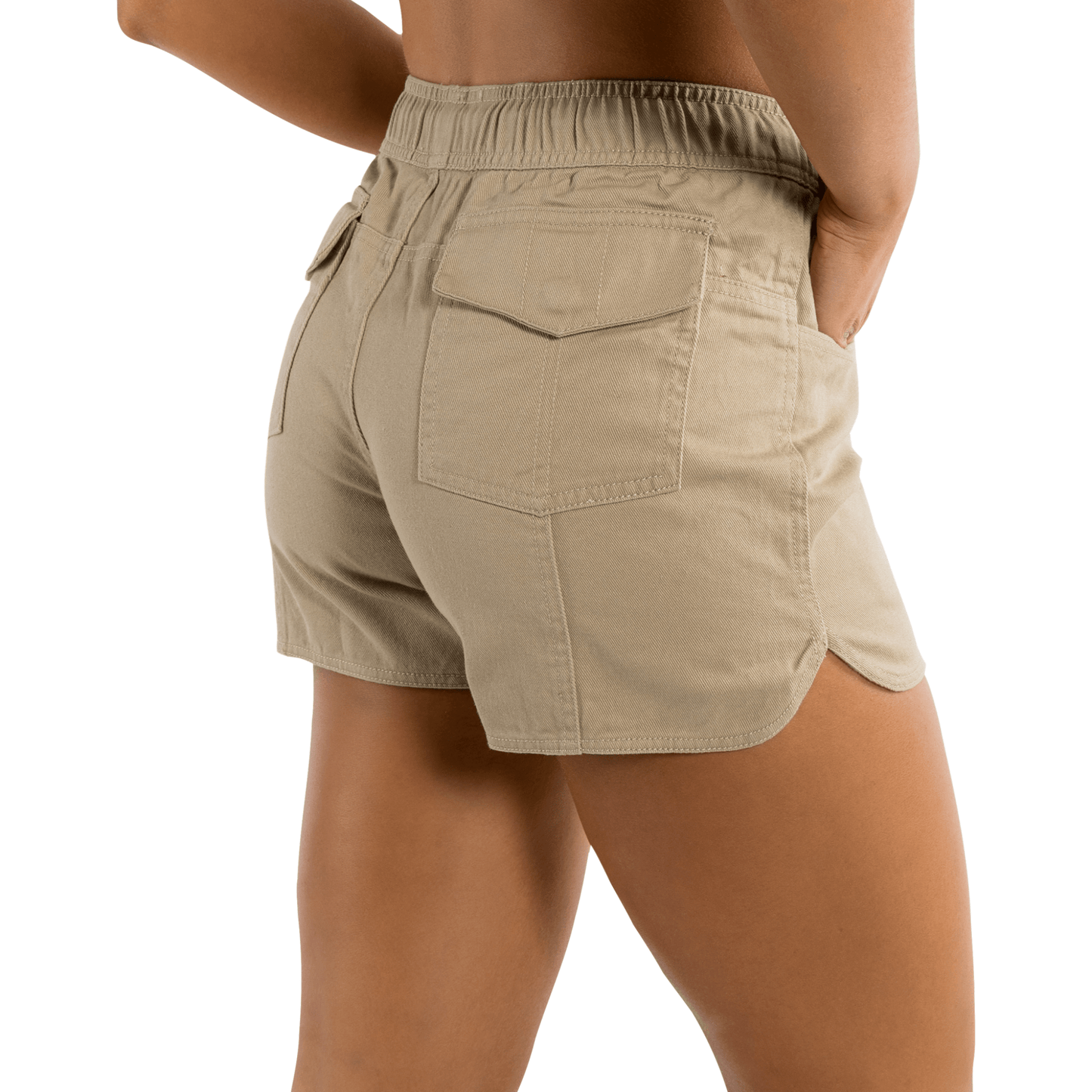 
                  
                    Ringers Western Women's Tora Heavy Weight Rugger Shorts - Camel/Dark Navy
                  
                