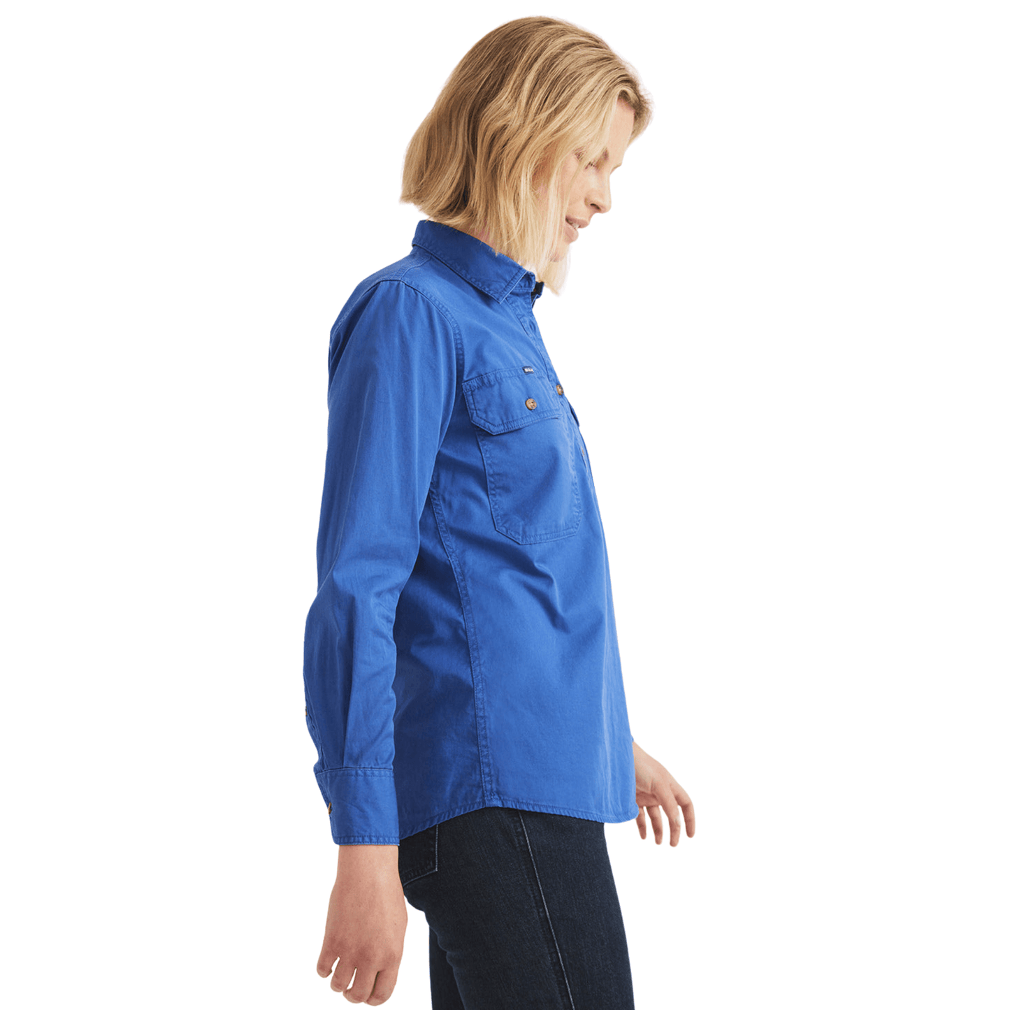 
                  
                    RB Sellars Women's Sandy Half Button Light Weight Work Shirt - Royal
                  
                