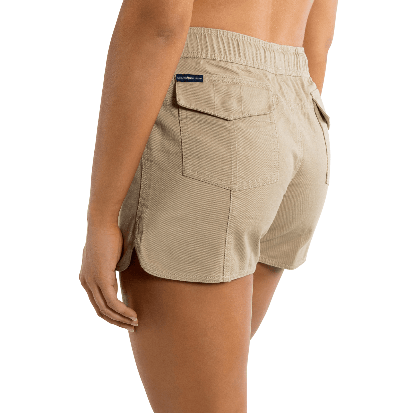 
                  
                    Ringers Western Women's Tora Heavy Weight Rugger Shorts - Camel/Dark Navy
                  
                