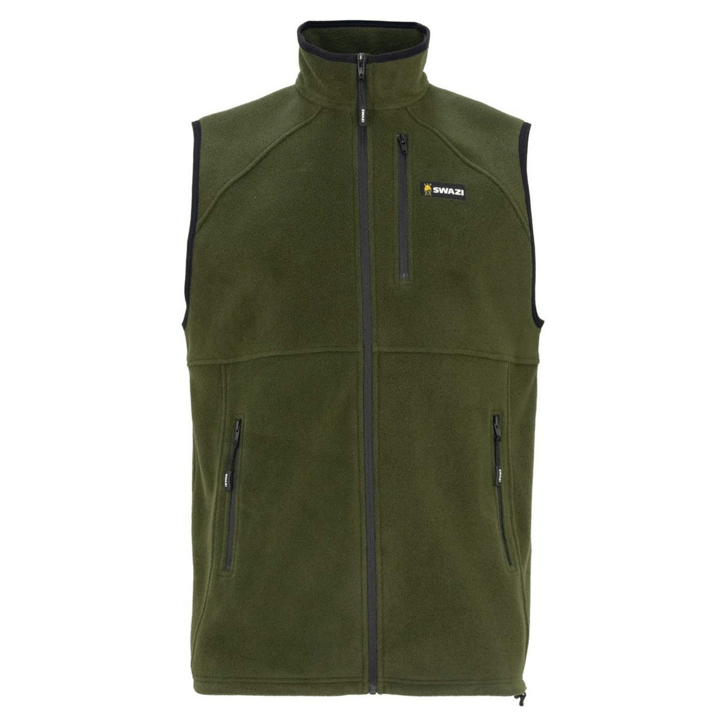 Swazi Sherpa Vest Olive Farmers Gilet Fleece Swazi Clothing Sugar Loaf