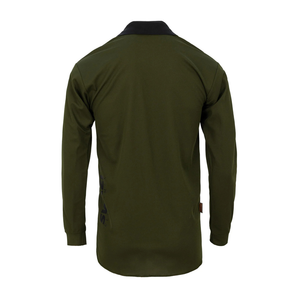 
                  
                    Back of Swazi The Climb-Max Long Shirt - Olive
                  
                