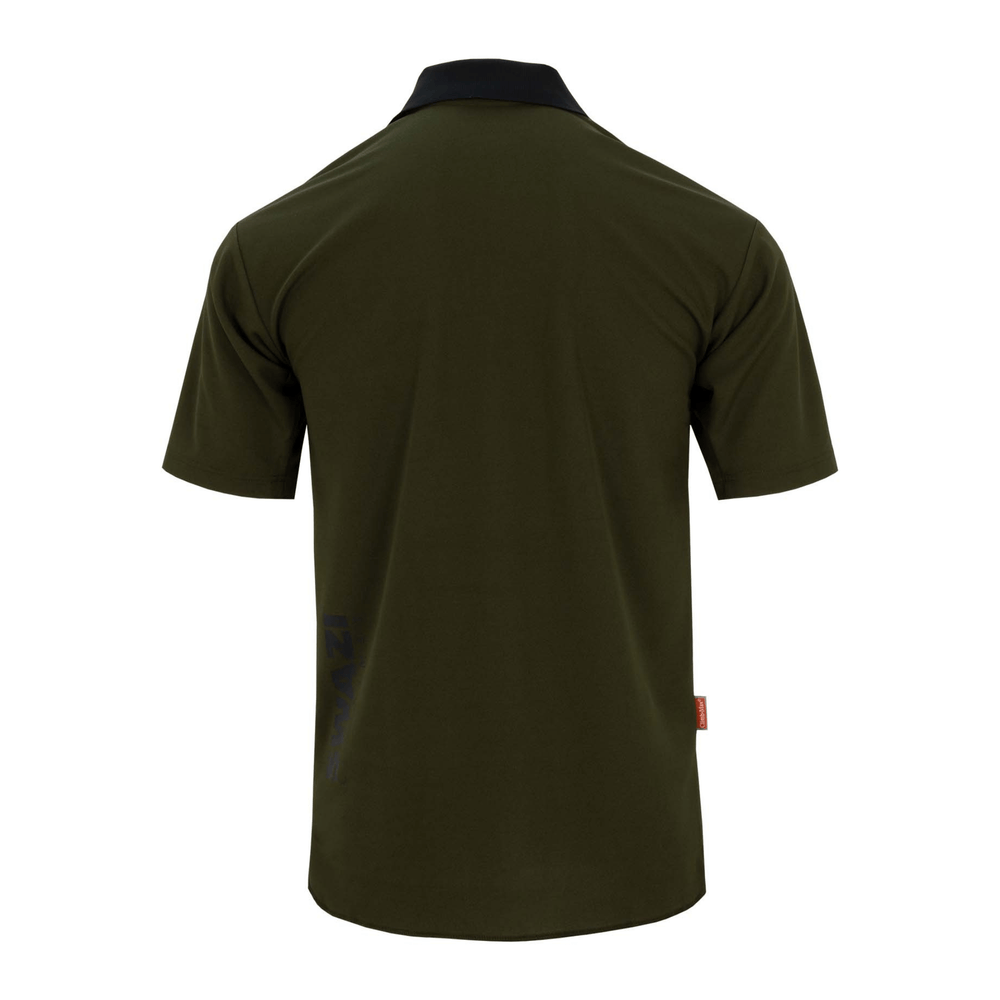 
                  
                    Back of Swazi The Climb-Max Short Sleeve Shirt - Olive
                  
                