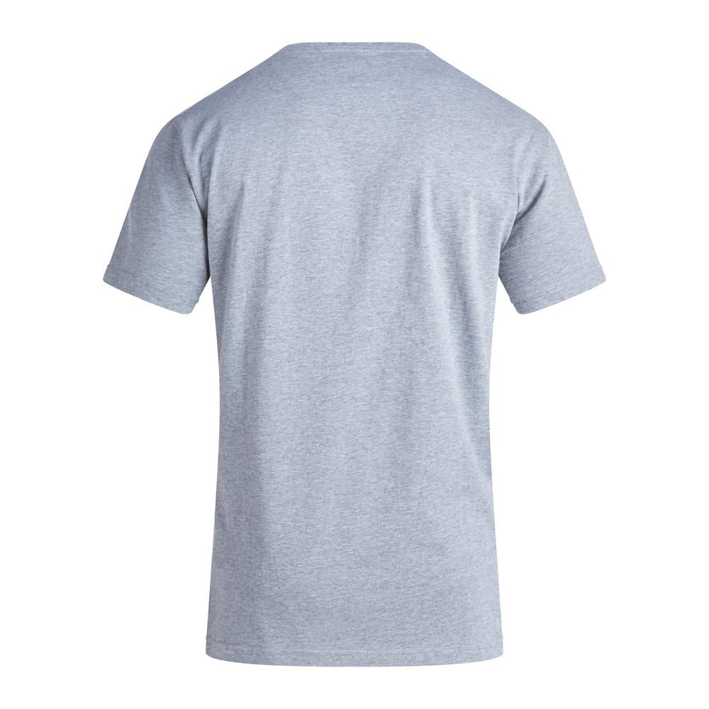 Reverse view of grey Canterbury tshirts