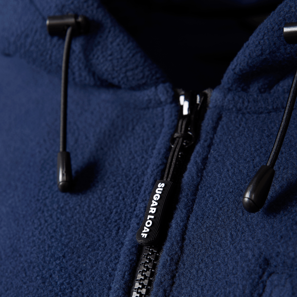 
                  
                    Sugar Loaf Navy Dawnbreaker farming hoodie with YKK zip, designed for outdoor agricultural workwear.
                  
                