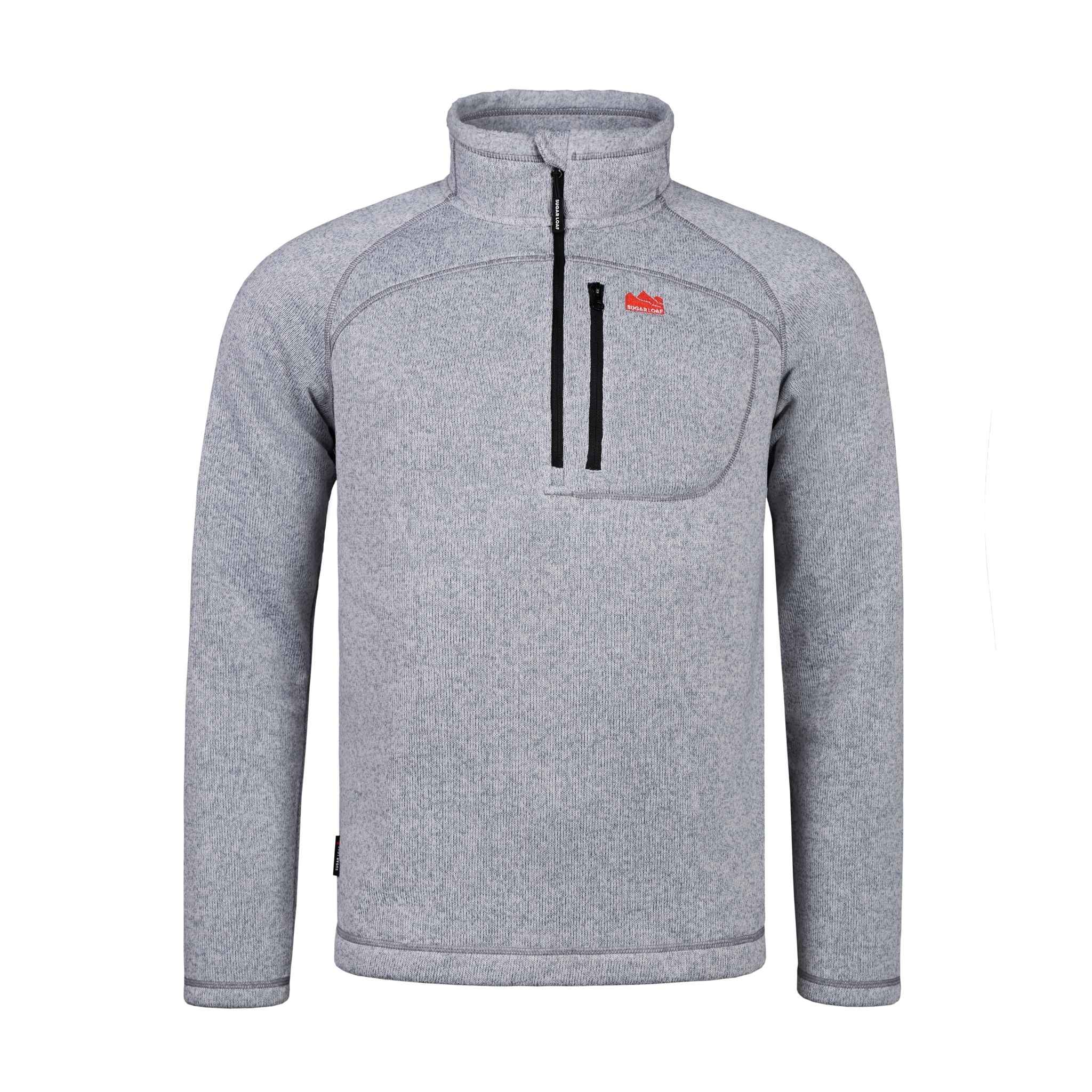 
                    
                      Front view of Ash grey Fell Fleece jumper, an ideal farm wear layer.
                    
                  