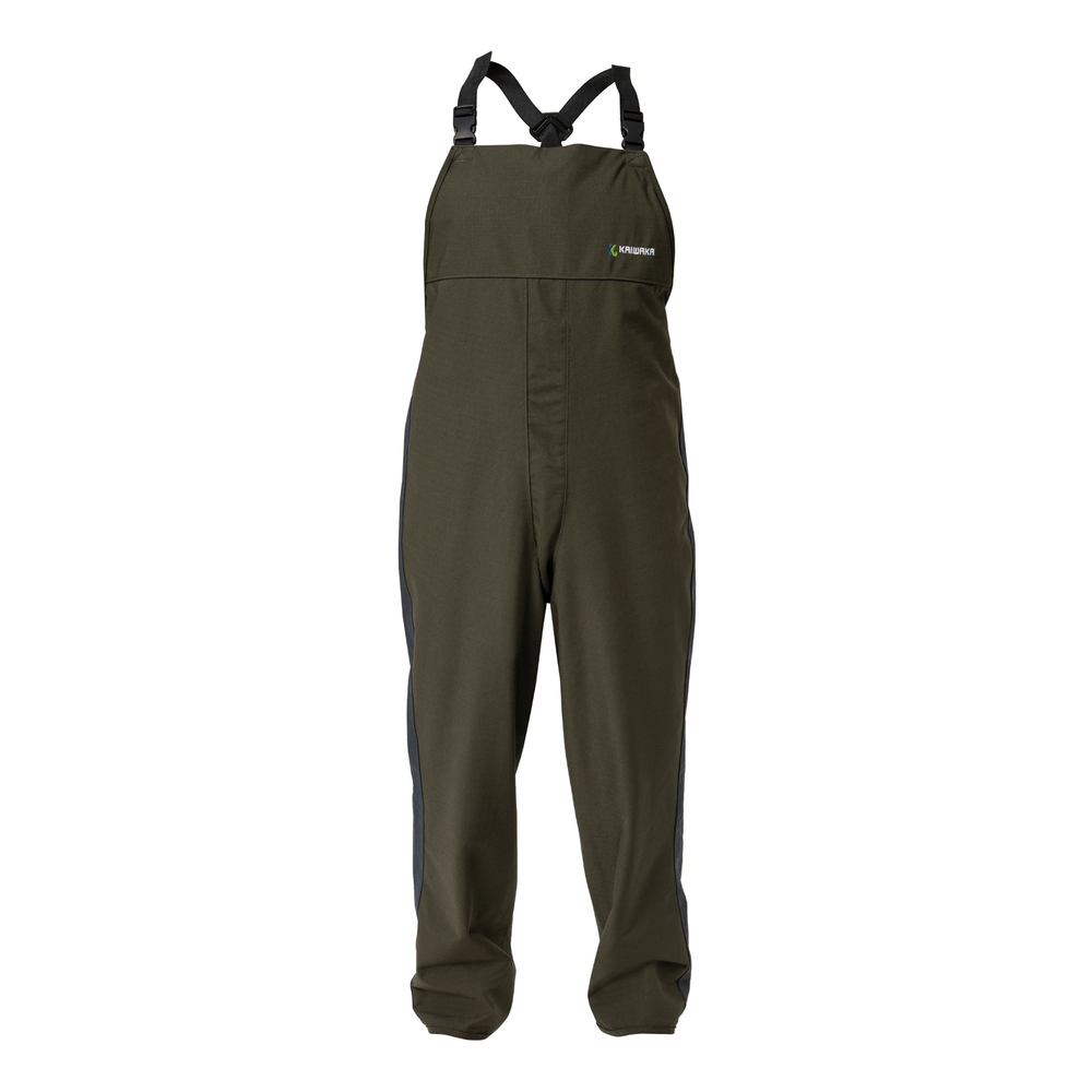 
                  
                    Front view of the Kaiwaka Bib and Brace — durable waterproof bib and brace, trusted farming clothes from Kaiwaka clothing.
                  
                