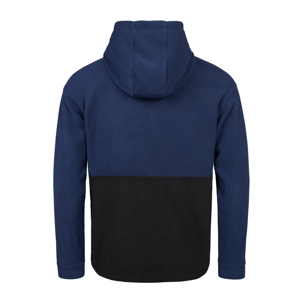 
                  
                    Back view of navy Sugar Loaf Dawnbreaker Polar Fleece Hoodie, rugged farming clothes for all-day comfort.
                  
                