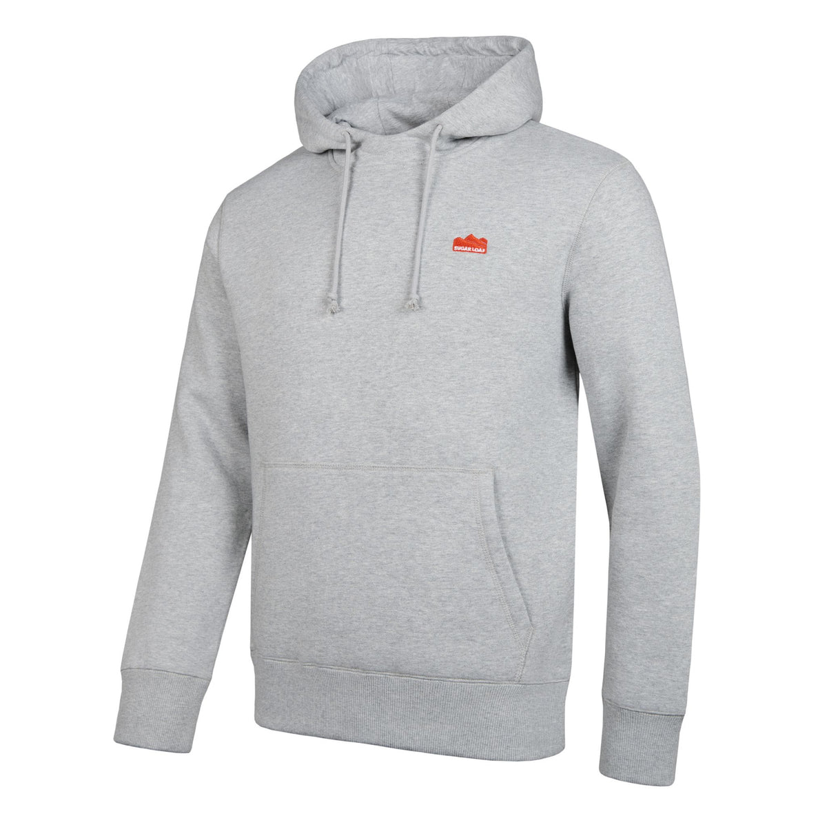 Side view of the Ash Sugar Loaf Torque heavyweight cotton hoodie.
