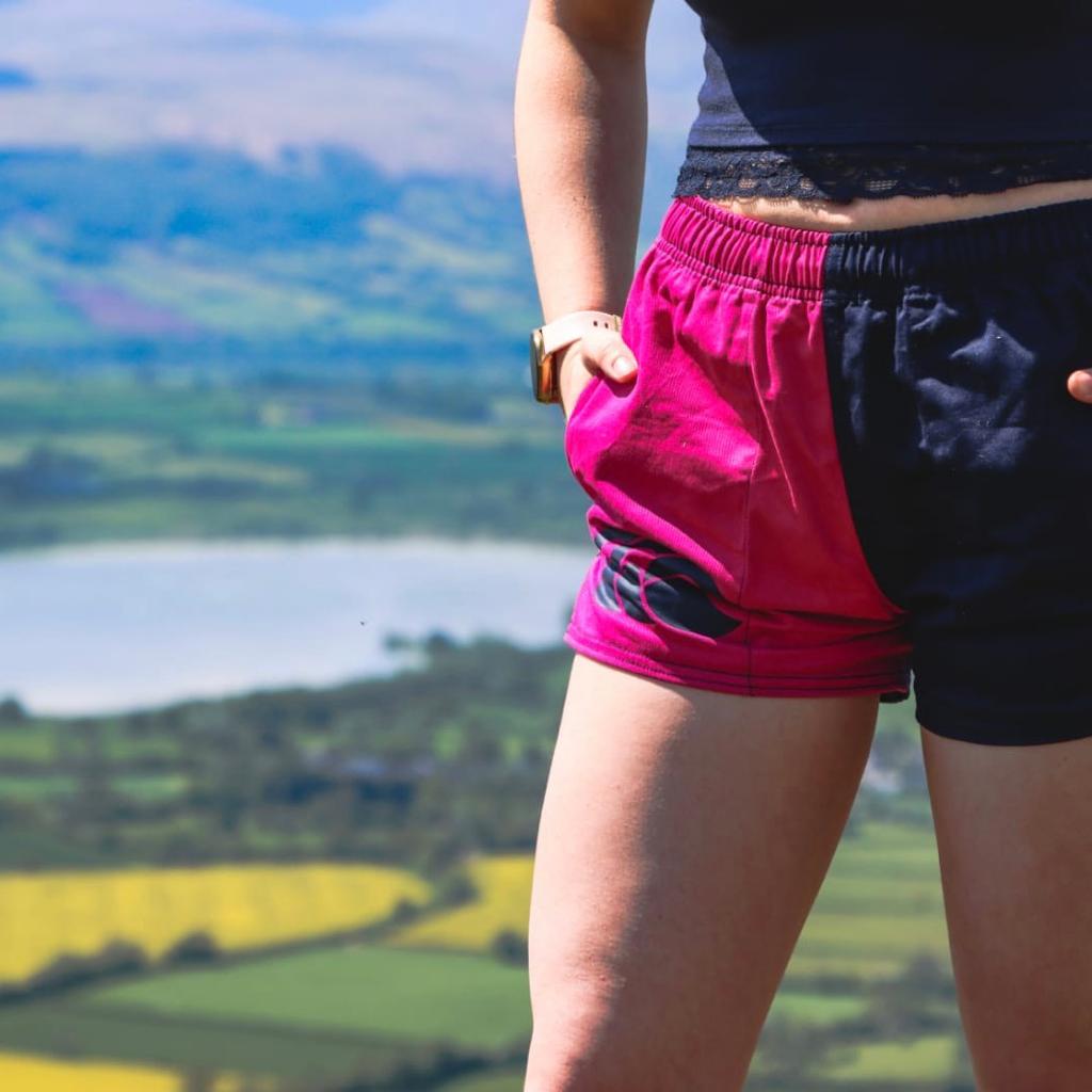 Old navy hot sale pink shorts