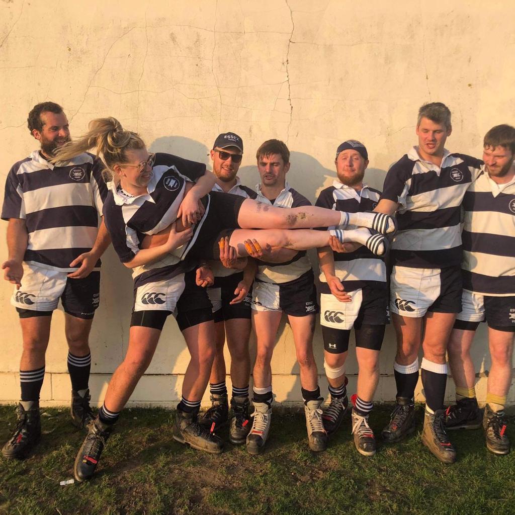 
                  
                    A team of rugby players wearing canterbury two tone shorts and posing for a photo
                  
                