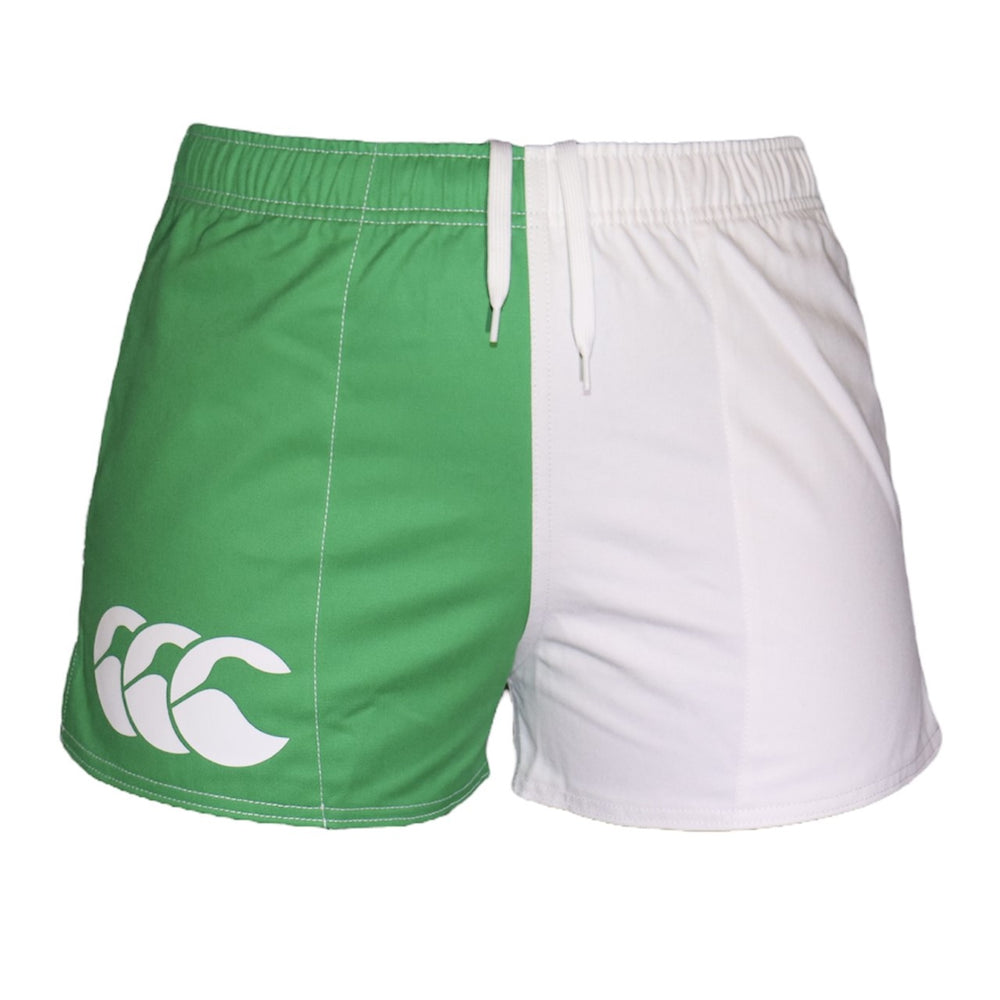 White and green Canterbury shorts